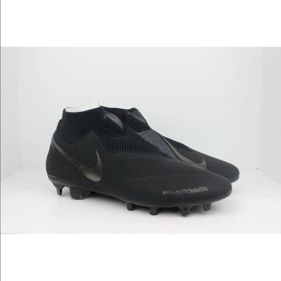 Nike Phantom Vision Pro DF FG Black Soccer Cleats - Picture 2 of 8